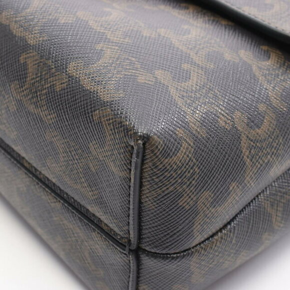 Celine Victoire Triomphe Shoulder Bag Canvas Brown - Picture 5 of 6